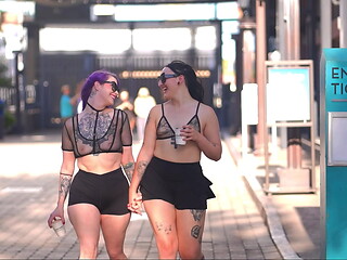 Goth pawg sluts public fucking &amp_ eating booty