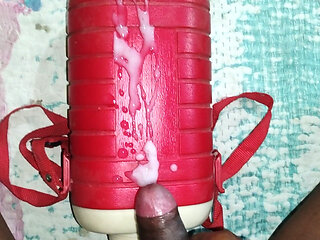 Cum on Bottle by Indian gay