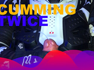 Cumming Twice on Nike Uptempo Sneakers