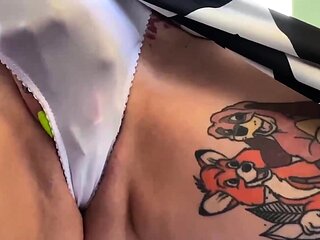 Blue eyed redhead amateur babe fucking pov