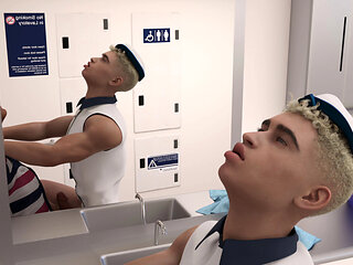 Flight Attendant Oliver Loves Get Creampied From Black Big Cock