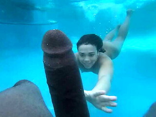 Teen Amateur Gets Crushed by Monster Black Cock Underwater
