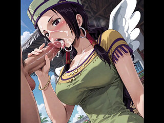 ai Image One Piece Mousse Hen (skypiea)