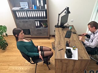 Marica Chanelle and Stanley Johnson in office casting