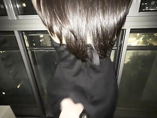 Asian Teen Stepdad POV: Sneaky Hard Pound While Calling Daddy