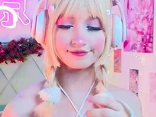 Blonde teen vicki toy fuck her shave sex holes