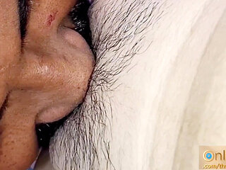 Sensual Romantic Sex, Multiple Orgasm and Ass to Mouth by Interracial Couple