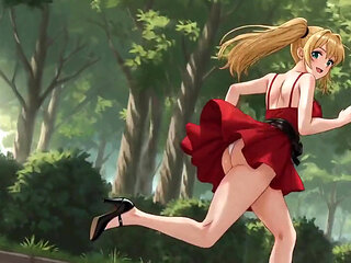 Sexy Blonde Tara. She Fucks in the Car and Gives a Blowjob