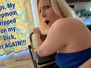 Oops, My Stepmom Tripped on My Dick, yet Again!!! - Jane Cane, Shiny Cock Films