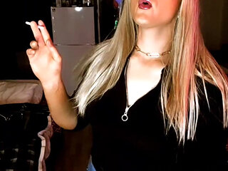 Bad Girl Kylie Caught Smoking