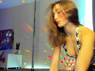Amateur striptease and Solo masturbation