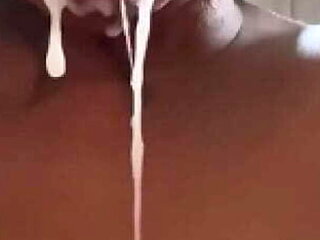Ghetto Bonnet Head Freaky Ebony Sloppy Blowjob & Deep Throat BBC