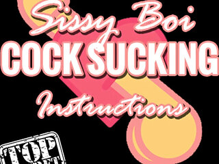 AUDIO ONLY - Sissy boi cock sucking instructions