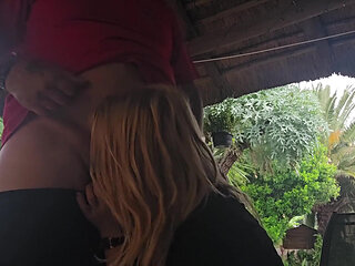 18 Year Old Sucking Cock Outdoor at Holiday Resort