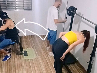 Wife Cheating on Her Husband at the Gym Behind His Back!