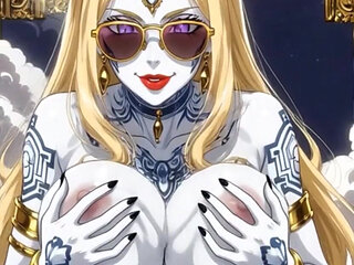 118. My White Demon in a Cloud Sexy Pose (ai Animation)