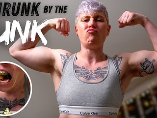 Shrunk by the Hunk! Tiny POV of cooking, eating, and flexing with your giant FtM gym buddy