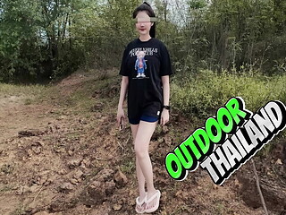 Thai Teen Amateur Outdoor Fuck &ndash_ POV Creampie In Nature 