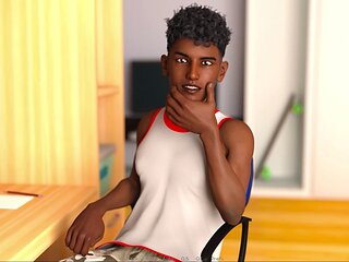 Busty babe guides you through a fun visual novel adventure