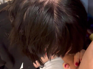 18 Year Old Loves to Suck in Kitchen