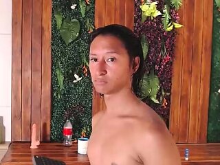 Small titted teen sucks upside down