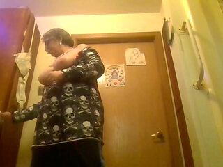 New Model Tries Strip Tease and Touching Herself with Hot Vibe Huge Dildos