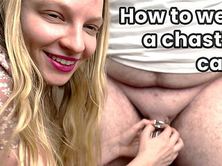 Chastity Tutorial - How to Wear a Chastity Cage - Part 1