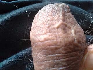 wonderful guy masturbates his tremendous cock alone