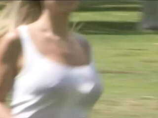 Carolyn Reese Blows Seth Dickens with Her Big Natural Tits - HD Vintage Episode 4