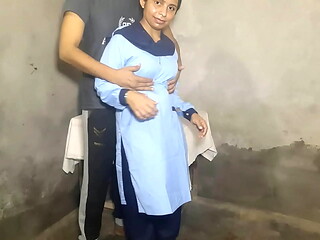 Indian virgin school girl fucked her teacher for the first time, hindi sex