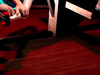 Blue Sex Robot in a BDSM Sex Show Challenge