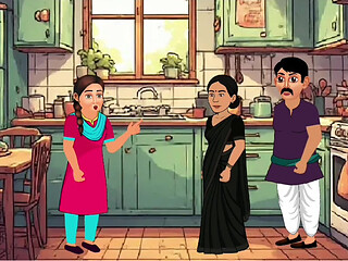 Cheating housewife with her bestfriend and her husband