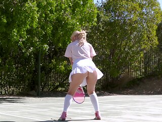 Codey & Aaliyah: Blonde MILFs in a sock-filled fuck fest