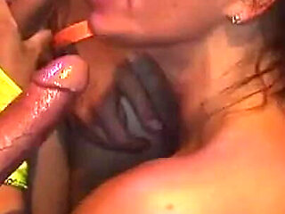 Mature Babe Squirts Hard in Gangbang Dildo Frenzy