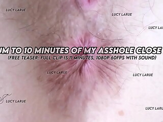 Cum To 10 Minutes Of My Asshole Close Up