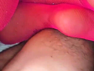 Anna Fire Fucks in Pink Tights