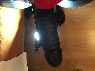Corset and latex cock