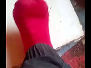 hot teenager boy smack his footy foot