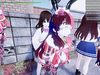 Manaka SFM Xmax Gifting In Town (Modded Gameplay)