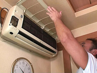 Japanese Mature Wife Cheats on Husband with Ugly Worker - Uncensored JAV Fuck
