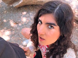 Nikki's luscious curves under the sun in POV reality