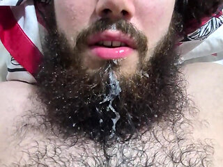 Milk From My Boobs on the Beard of My Neighbor