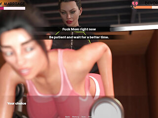 Mrs.Moore Getting Tired of Exercise by Her Futanari Gym Trainer