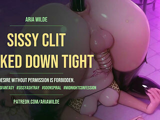 Sissy Clit Locked Down Tight