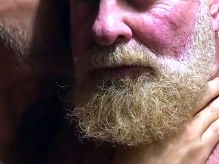 Muscular Daddies Intimately Kissing