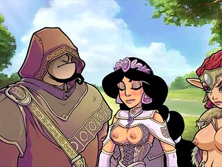 Akabur's hentai visual novel featuring Jak and Daxter with some big boobs action