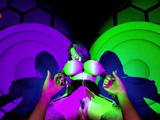 Bigboobs Cyber Goddess with Curves - 3D Animation Hentai