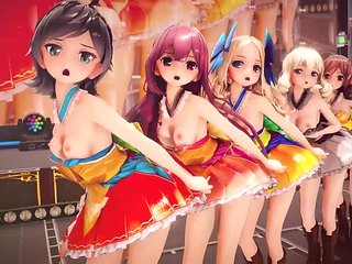 Mmd R-18 Anime Girls Sexy Dancing Clip 251