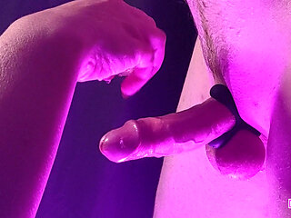 Teasing with ice before cumming hard