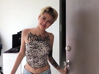 Spanish stepsister changes her clothes and gets fucked ...